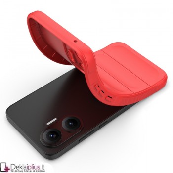 Magic Shield guminis dėklas - raudonas (Xiaomi Poco F7 5G)